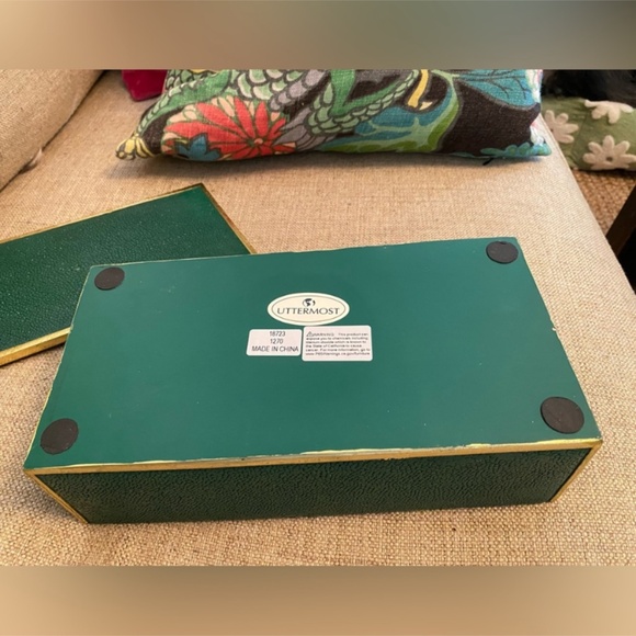 Uttermost Karis Emerald Green Decorative Storage Box - Picture 9 of 9